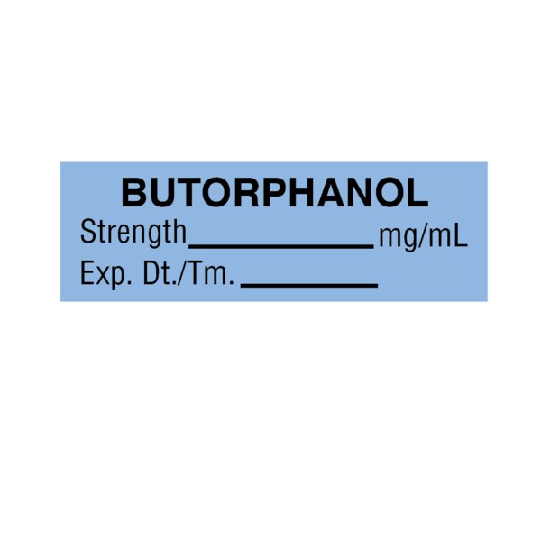 Tape, Butorphanol, Strength_mg/ml Exp., DT 1/2 x 1-1/2 Blue w/Black